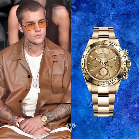 justin bieber gold rolex|justin bieber new daytona.